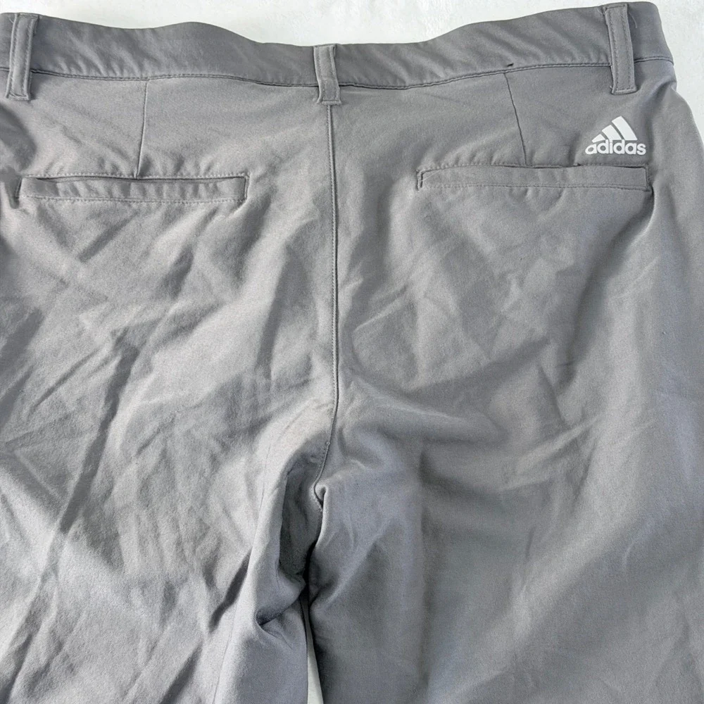 Adidas Golf Pants Mens 30x32 Gray Straight‎ Leg Performance Stretch